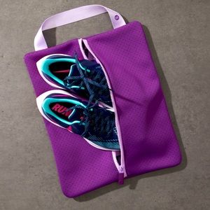 “Go for it” Travel Shoe Bag- Purple